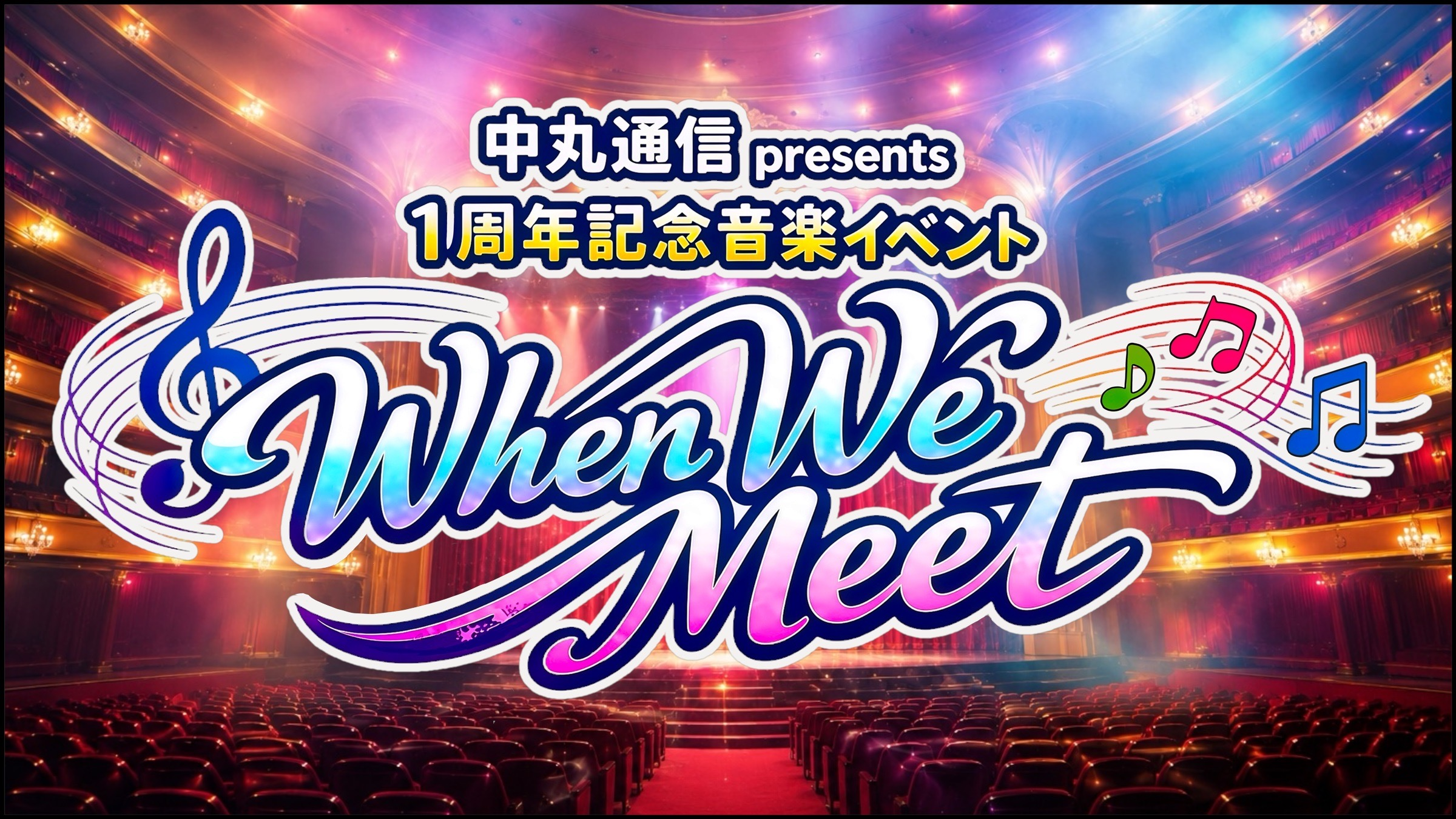 中丸通信 presents 1周年記念ライブ「When We Meet」 | 中丸雄一